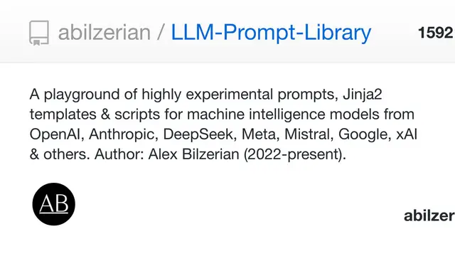 LLM Prompt Library